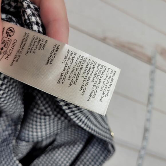 Maeve Anthropologie tailored Culotte shorts houndstooth crop slacks academia - Picture 7 of 8